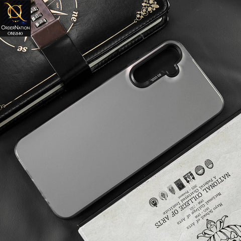 Samsung Galaxy A14 Cover - Matte Gray - New Exclusive Highend Matte Color Gradient Shiny Case With Soft Borderes Protection