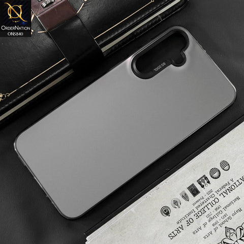Samsung Galaxy A15 4G Cover - Matte Gray - New Exclusive Highend Matte Color Gradient Shiny Case With Soft Borderes Protection