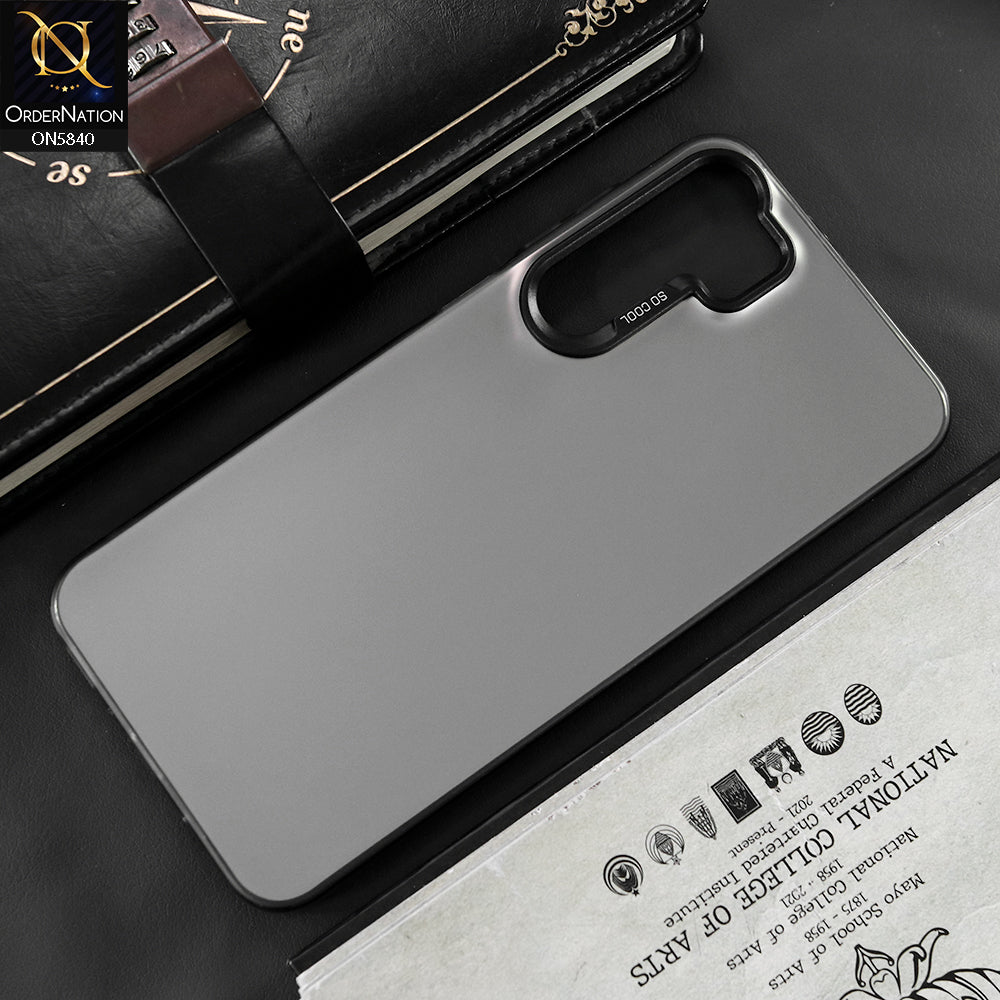 Samsung Galaxy A16 Cover - Matte Gray - New Exclusive Highend Matte Color Gradient Shiny Case With Soft Borderes Protection