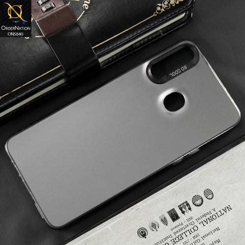 Samsung Galaxy A20s Cover - Matte Gray - New Exclusive Highend Matte Color Gradient Shiny Case With Soft Borderes Protection
