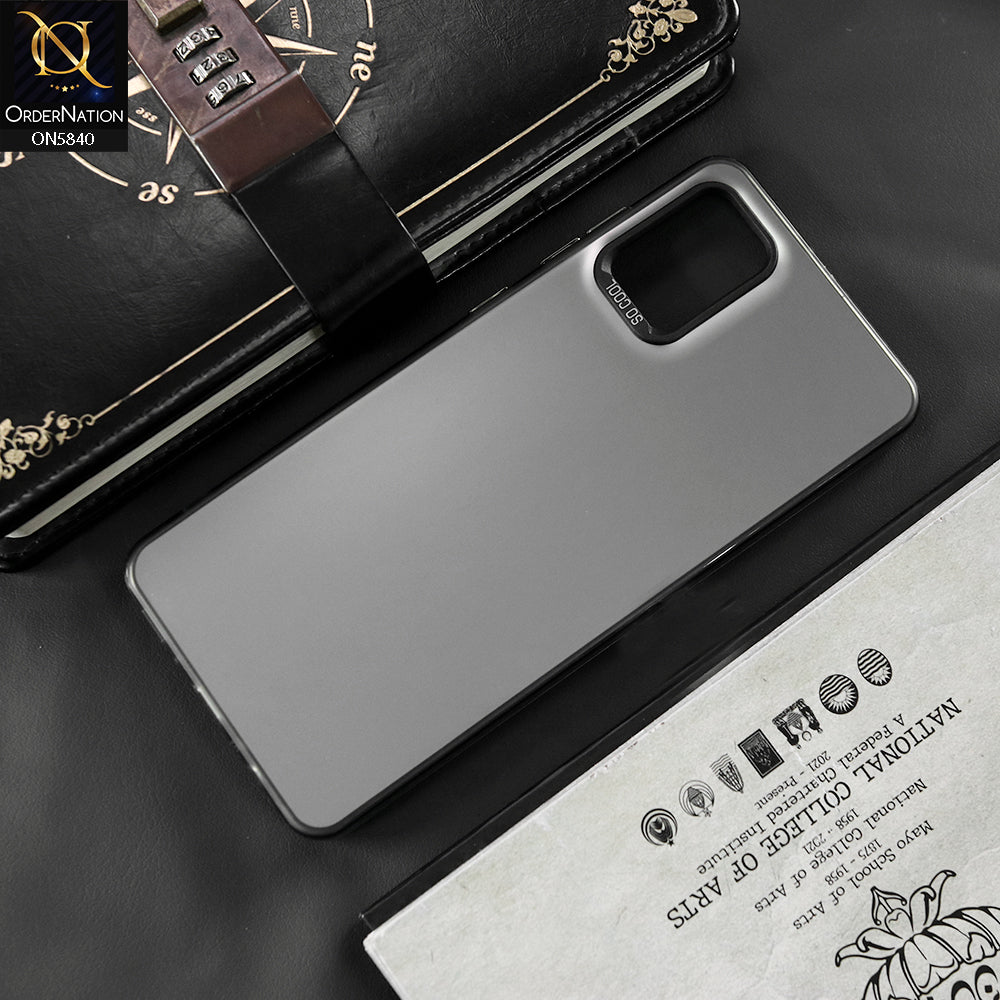 Samsung Galaxy A31 Cover - Matte Gray - New Exclusive Highend Matte Color Gradient Shiny Case With Soft Borderes Protection