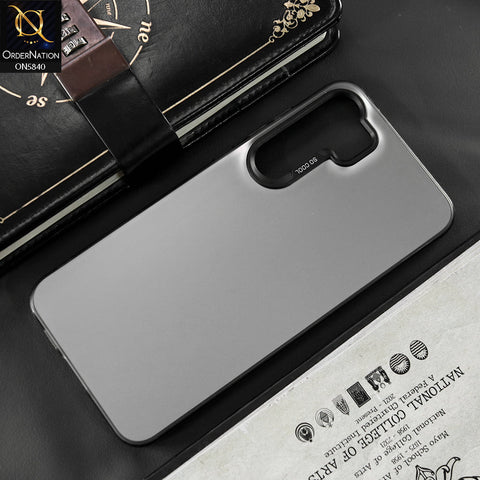 Samsung Galaxy A35 Cover - Matte Gray - New Exclusive Highend Matte Color Gradient Shiny Case With Soft Borderes Protection