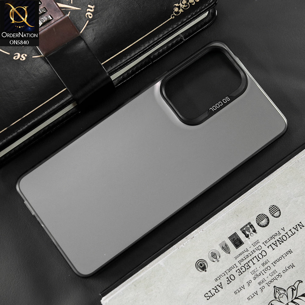 Samsung Galaxy A53 Cover - Matte Gray - New Exclusive Highend Matte Color Gradient Shiny Case With Soft Borderes Protection