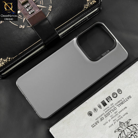 Tecno Spark 10 Cover - Matte Gray - New Exclusive Highend Matte Color Gradient Shiny Case With Soft Borderes Protection