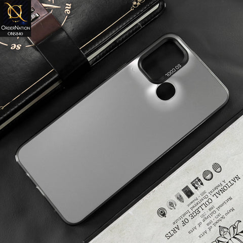 Tecno Spark 7 Cover - Matte Gray - New Exclusive Highend Matte Color Gradient Shiny Case With Soft Borderes Protection