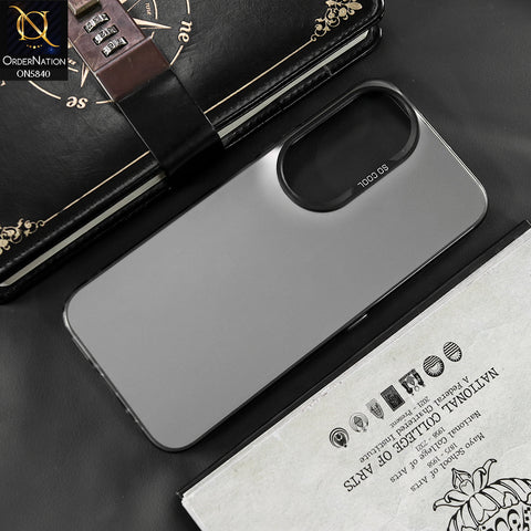 Vivo V40 Cover - Matte Gray - New Exclusive Highend Matte Color Gradient Shiny Case With Soft Borderes Protection
