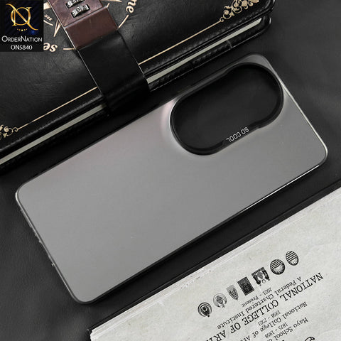 Vivo V50e Cover - Matte Gray - New Exclusive Highend Matte Color Gradient Shiny Case With Soft Borderes Protection