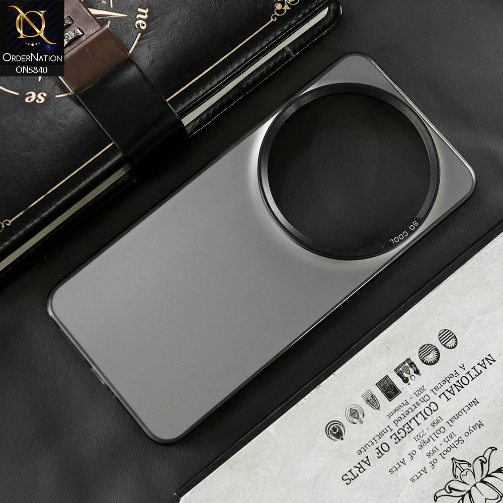 Xiaomi 15 Ultra Cover - Matte Gray - New Exclusive Highend Matte Color Gradient Shiny Case With Soft Borderes Protection
