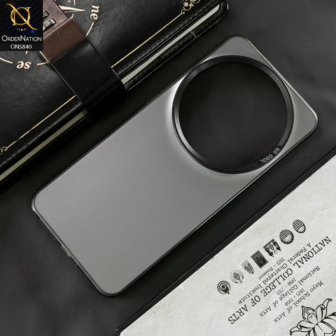 Xiaomi 15 Ultra Cover - Matte Gray - New Exclusive Highend Matte Color Gradient Shiny Case With Soft Borderes Protection