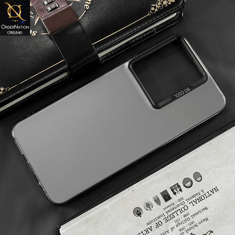 Vivo Y22s Cover - Matte Gray - New Exclusive Highend Matte Color Gradient Shiny Case With Soft Borderes Protection