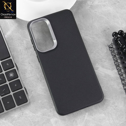 Samsung Galaxy S25 FE Cover - Black - New Premium Soft TPU Leather Texture Slim Case