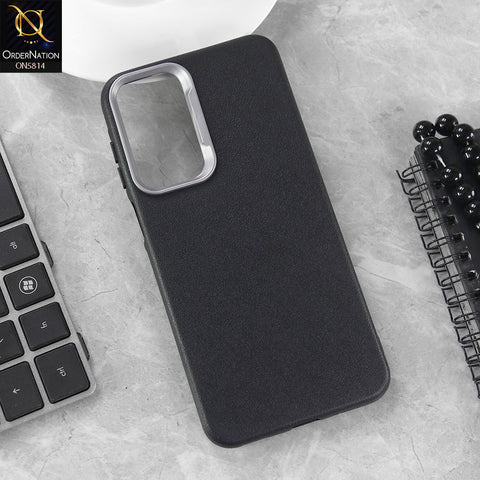 Samsung Galaxy F17 Cover - Black - New Premium Soft TPU Leather Texture Slim Case