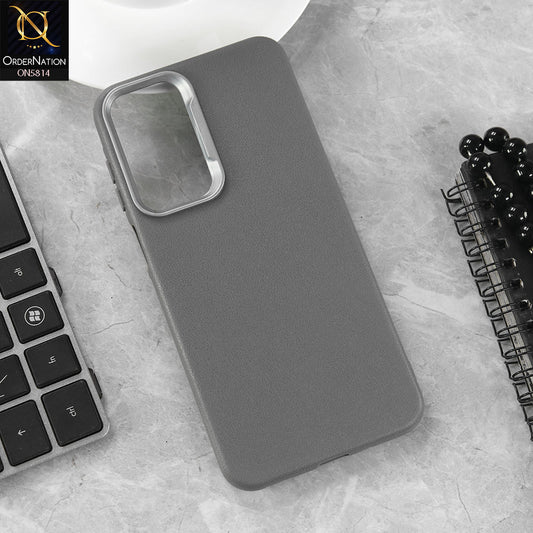 Samsung Galaxy A26 Cover - Gray - New Premium Soft TPU Leather Texture Slim Case