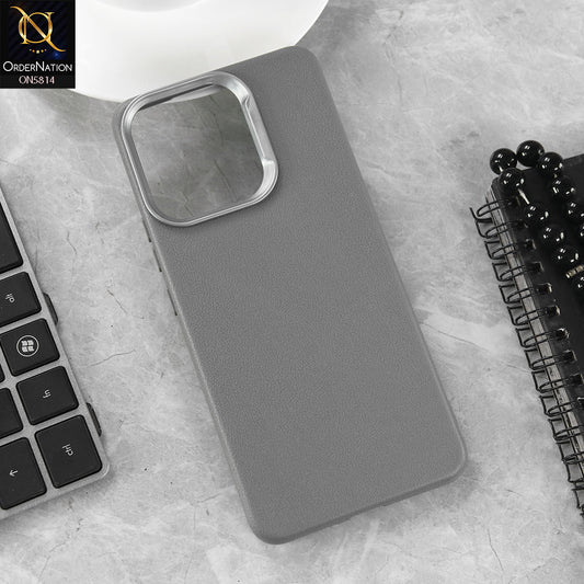 Vivo V60 Lite 5G Cover - Gray- New Premium Soft TPU Leather Texture Slim Case