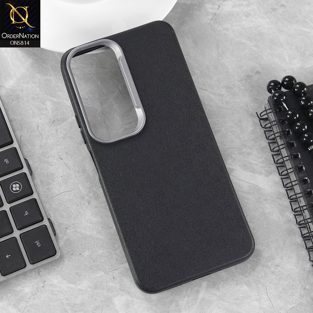 Vivo Y31 5G Cover - Black - New Premium Soft TPU Leather Texture Slim Case