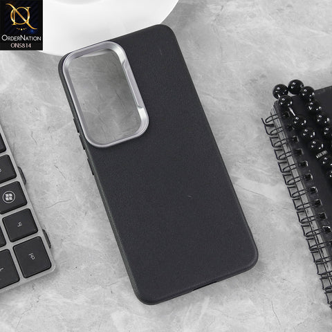 Vivo Y400 4G Cover - Black - New Premium Soft TPU Leather Texture Slim Case