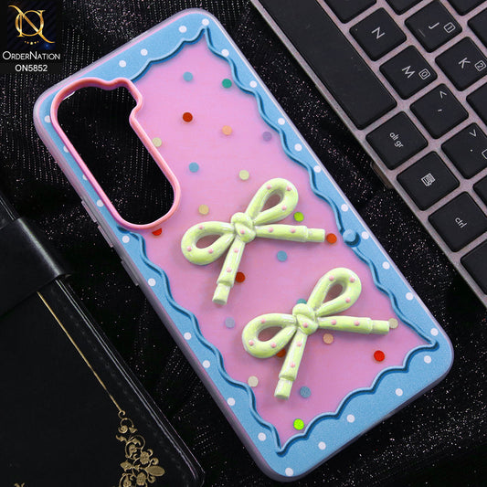 Infinix Hot 60i 4G Cover - Purple - New Delightful 3D Bow Soft Case