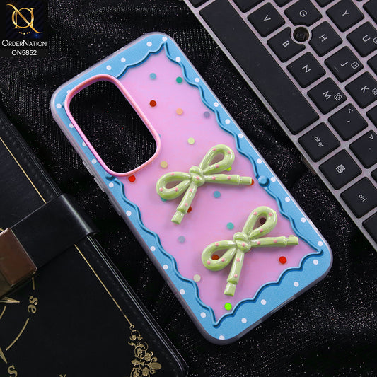 Tecno Spark 40 Pro Plus Cover - Purple - New Delightful 3D Bow Soft Case