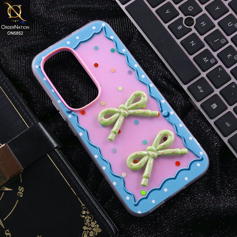 Tecno Spark 40 Pro Plus Cover - Purple - New Delightful 3D Bow Soft Case