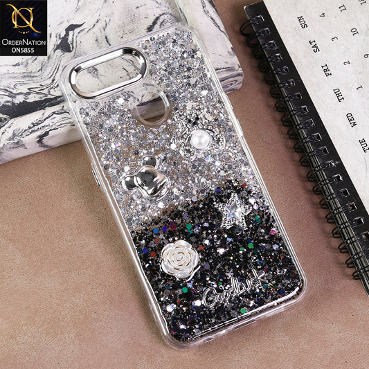 Oppo A12 Cover  - Design4 - New Cool 3D Goodluck Trendy Dual Sides Glitter Shiny Case (Glitter Doesn`t Move)
