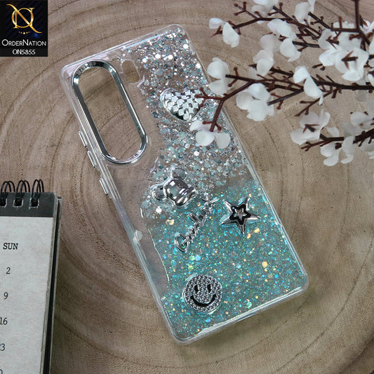 Tecno Camon 40 Pro Cover - Design1 - New Cool 3D Goodluck Trendy Dual Sides Glitter Shiny Case (Glitter Doesn`t Move)