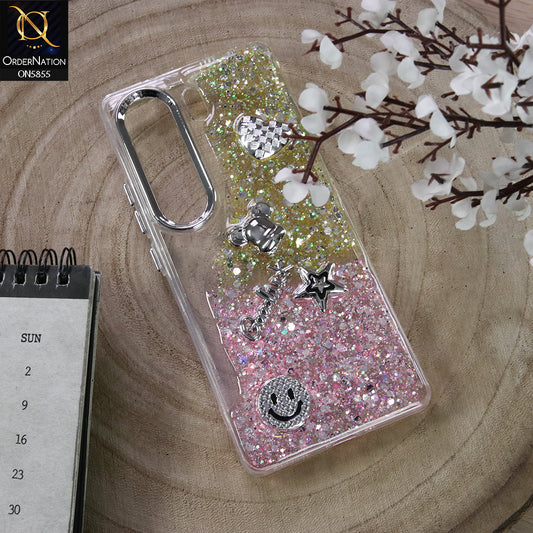 Tecno Camon 40 Cover - Design2 - New Cool 3D Goodluck Trendy Dual Sides Glitter Shiny Case (Glitter Doesn`t Move)