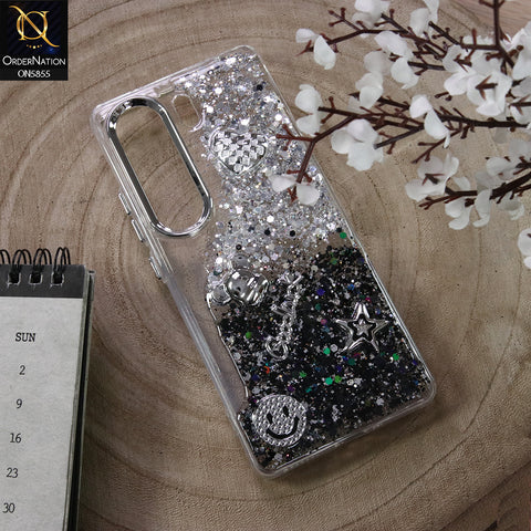 Tecno Camon 40 Cover - Design4 - New Cool 3D Goodluck Trendy Dual Sides Glitter Shiny Case (Glitter Doesn`t Move)
