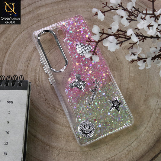 Tecno Camon 40 Cover - Design6 - New Cool 3D Goodluck Trendy Dual Sides Glitter Shiny Case (Glitter Doesn`t Move)