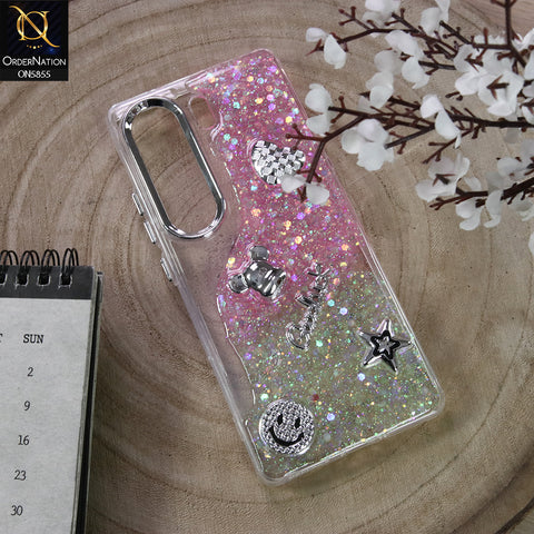Tecno Camon 40 Cover - Design6 - New Cool 3D Goodluck Trendy Dual Sides Glitter Shiny Case (Glitter Doesn`t Move)