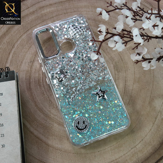 Tecno Spark 5 pro Cover - Design1 - New Cool 3D Goodluck Trendy Dual Sides Glitter Shiny Case (Glitter Doesn`t Move)