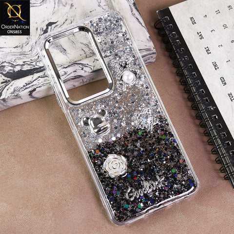 Infinix Hot 50 4G Cover  - Design4 - New Cool 3D Goodluck Trendy Dual Sides Glitter Shiny Case (Glitter Doesn`t Move)
