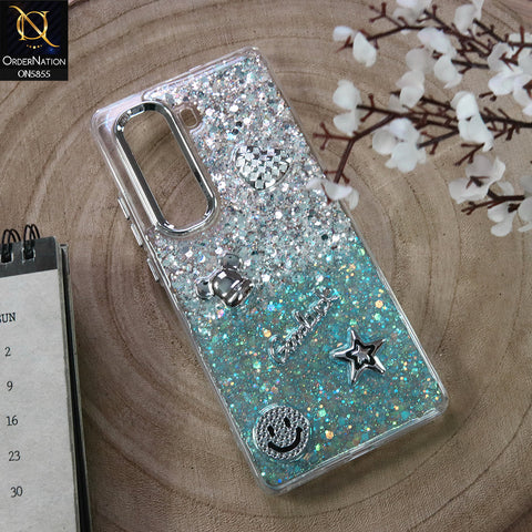 Infinix Hot 50 Pro Cover - Design1 - New Cool 3D Goodluck Trendy Dual Sides Glitter Shiny Case (Glitter Doesn`t Move)