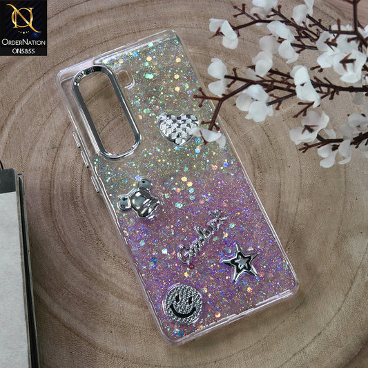 Infinix Hot 50 Pro Plus Cover - Design3 - New Cool 3D Goodluck Trendy Dual Sides Glitter Shiny Case (Glitter Doesn`t Move)