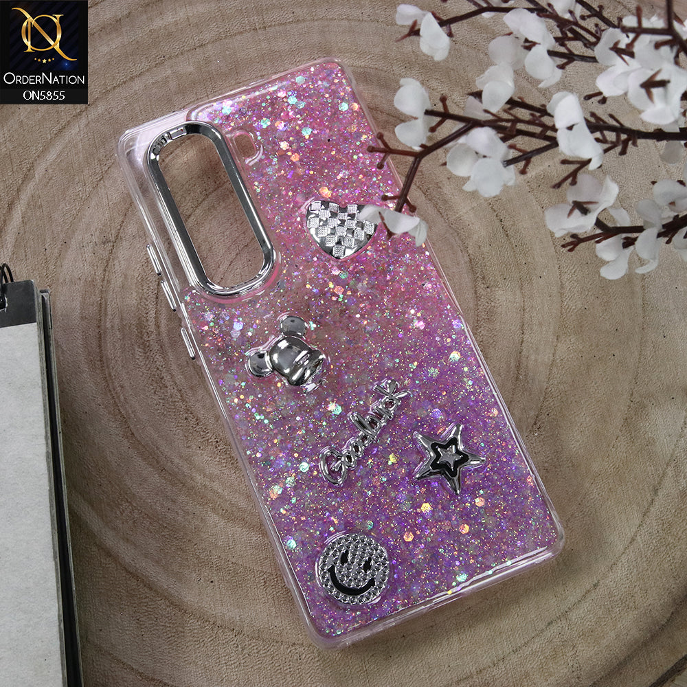 Infinix Hot 50 Pro Plus Cover - Design5 - New Cool 3D Goodluck Trendy Dual Sides Glitter Shiny Case (Glitter Doesn`t Move)