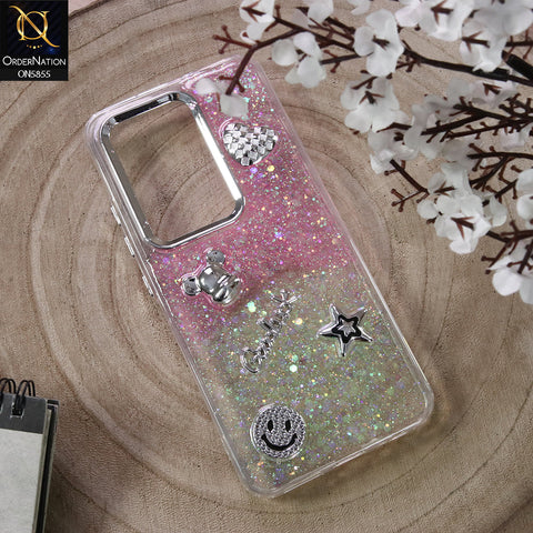 Infinix Hot 50 Pro Cover - Design6 - New Cool 3D Goodluck Trendy Dual Sides Glitter Shiny Case (Glitter Doesn`t Move)