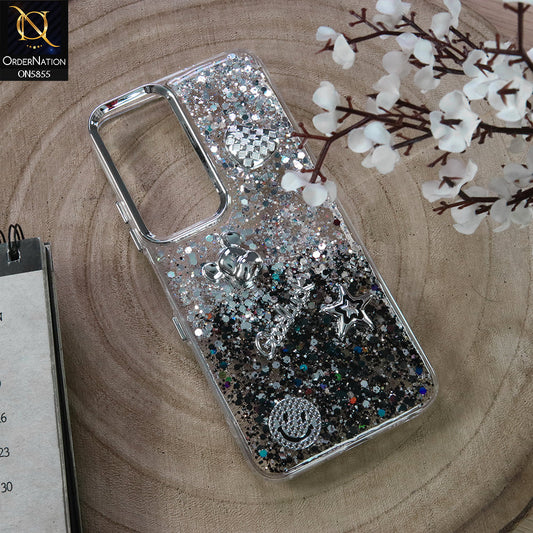 Infinix Hot 60i 4G Cover - Design4 - New Cool 3D Goodluck Trendy Dual Sides Glitter Shiny Case (Glitter Doesn`t Move)