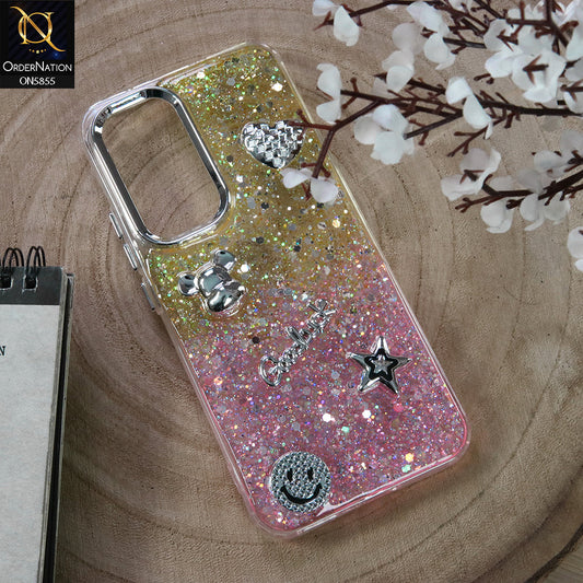 Infinix Hot 60 Pro Plus Cover - Design2 - New Cool 3D Goodluck Trendy Dual Sides Glitter Shiny Case (Glitter Doesn`t Move)