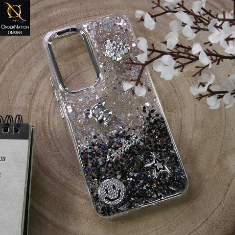 Infinix Hot 60 Pro Plus Cover - Design4 - New Cool 3D Goodluck Trendy Dual Sides Glitter Shiny Case (Glitter Doesn`t Move)