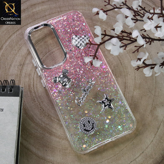 Infinix Hot 60 Pro Plus Cover - Design6 - New Cool 3D Goodluck Trendy Dual Sides Glitter Shiny Case (Glitter Doesn`t Move)