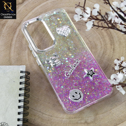 Infinix Hot 60 Pro Plus - Design 3 - New Cool 3D Goodluck Trendy Dual Sides Glitter Shiny Case (Glitter Doesn`t Move)