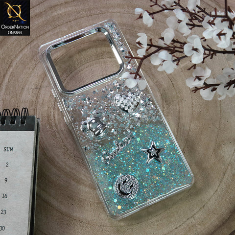 Infinix Note 40 Pro Plus Cover - Design1 - New Cool 3D Goodluck Trendy Dual Sides Glitter Shiny Case (Glitter Doesn`t Move)