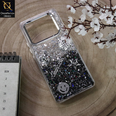 Infinix Note 40 Pro Plus Cover - Design4 - New Cool 3D Goodluck Trendy Dual Sides Glitter Shiny Case (Glitter Doesn`t Move)