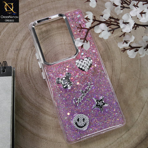 Infinix Note 50 Pro 4G Cover - Design5 - New Cool 3D Goodluck Trendy Dual Sides Glitter Shiny Case (Glitter Doesn`t Move)