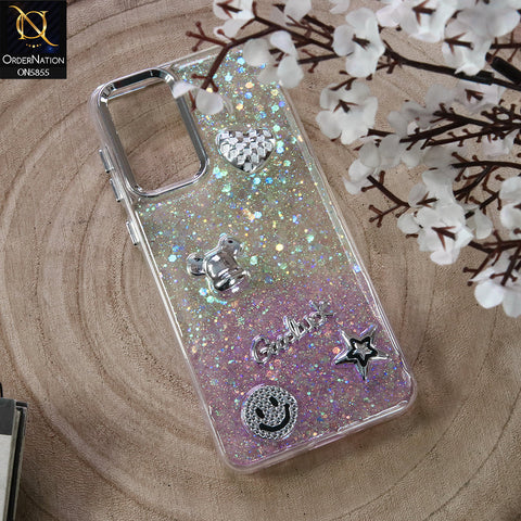 Samsung Galaxy Note 20 Cover - Design3 - New Cool 3D Goodluck Trendy Dual Sides Glitter Shiny Case (Glitter Doesn`t Move)