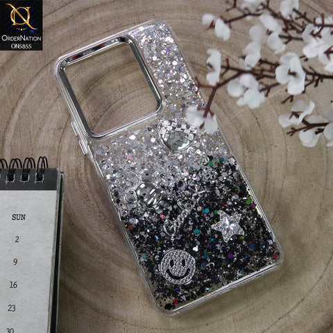 Infinix Note 30 Cover - Design4 - New Cool 3D Goodluck Trendy Dual Sides Glitter Shiny Case (Glitter Doesn`t Move)