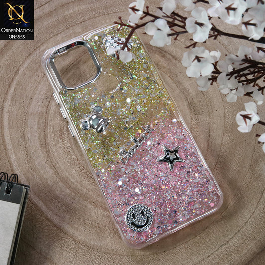 Xiaomi Redmi A2 Plus Cover - Design2 - New Cool 3D Goodluck Trendy Dual Sides Glitter Shiny Case (Glitter Doesn`t Move)