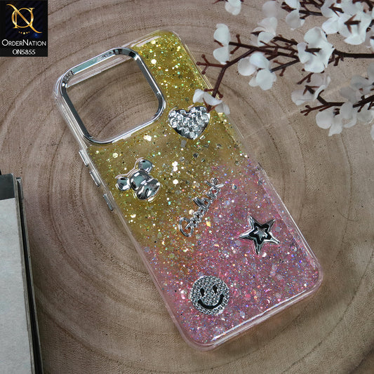 Tecno Spark Go 2023 Cover - Design2 - New Cool 3D Goodluck Trendy Dual Sides Glitter Shiny Case (Glitter Doesn`t Move)