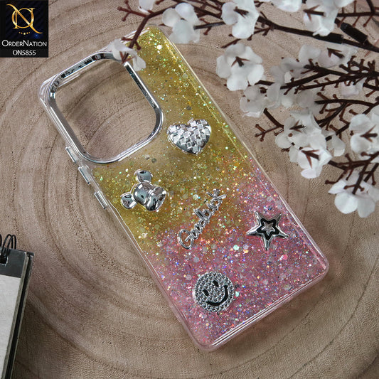 Xiaomi Redmi Note 13 Cover - Design2 - New Cool 3D Goodluck Trendy Dual Sides Glitter Shiny Case (Glitter Doesn`t Move)