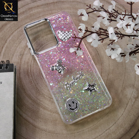 Xiaomi Redmi 12 Cover - Design6 - New Cool 3D Goodluck Trendy Dual Sides Glitter Shiny Case (Glitter Doesn`t Move)