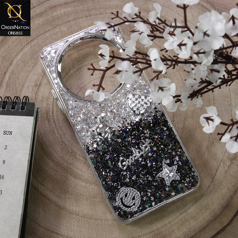 Xiaomi Redmi A4 Cover - Design4 - New Cool 3D Goodluck Trendy Dual Sides Glitter Shiny Case (Glitter Doesn`t Move)